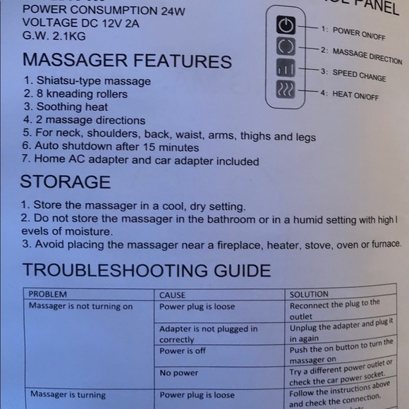 InvoSpa Kneading Massager - Picture 10 of 10